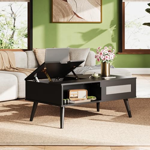Coffee Table Lift Top Coffee Table with Storage Shelf