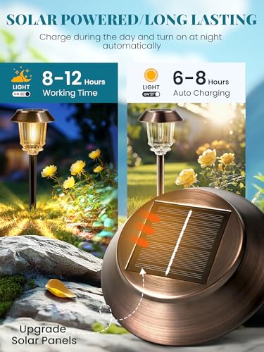 Solar Lights Outdoor Waterproof (6 Count)