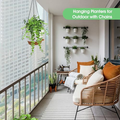 Hanging Planters for Indoor Outdoor Plants (2 Count)