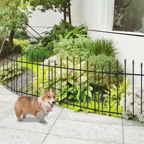 26” x 20’ No Dig Metal Garden Fence with Stakes (62400 sq inches)