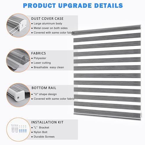 Custom Cut to Size Zebra Blinds for Windows Free