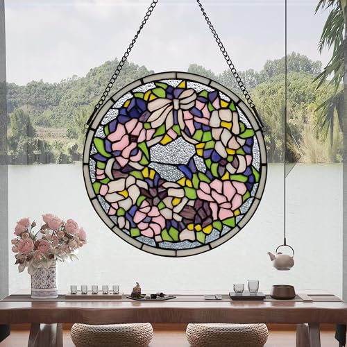 Handcrafted Stained Glass Window Panel