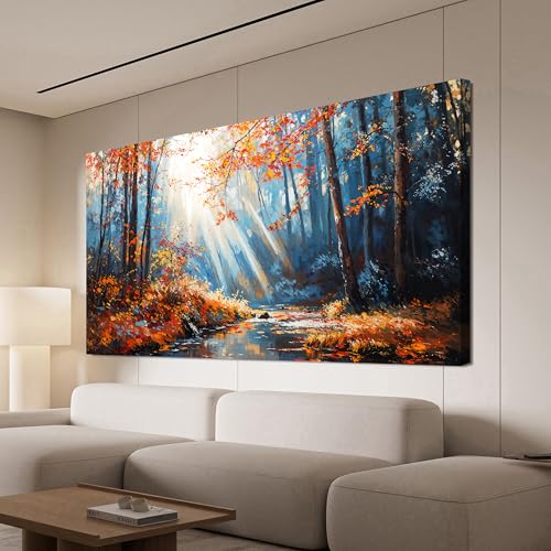 Forest Wall Art Prints Large Canvas Wall Art Decor For Living Room 29"X58"