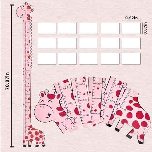 Wooden Growth Chart for Kids (6 Count)
