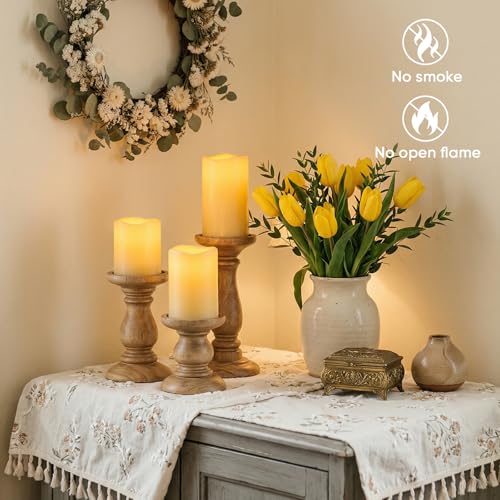 Waterproof Outdoor Flameless Candles with Timer (9 Count)