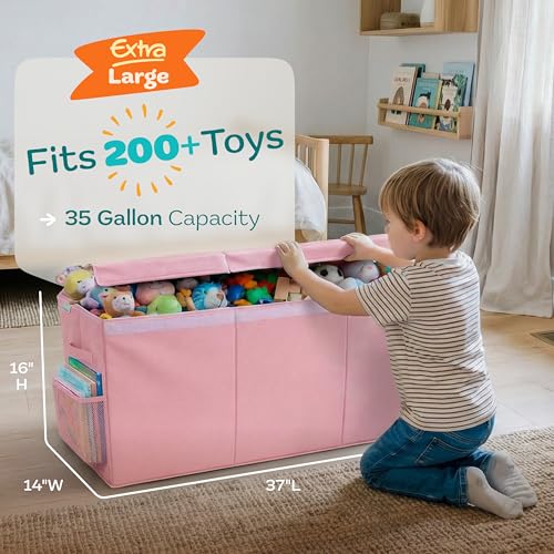 Extra Large Toy Storage Organizer with Lid