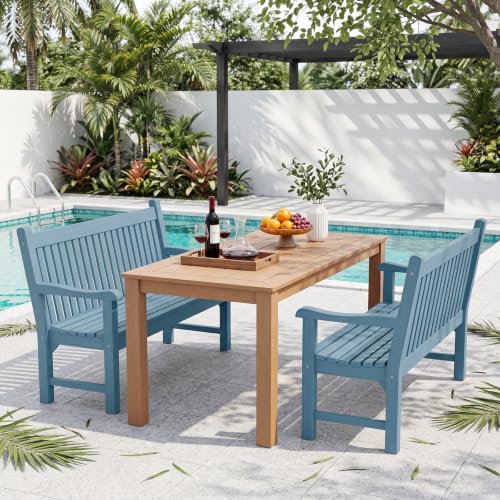2 Person Outdoor Bench with 700 Lbs Weight Capacity