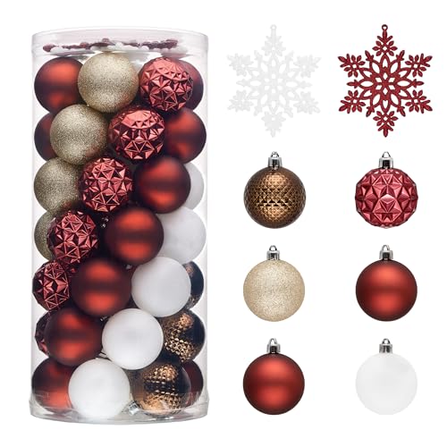 50ct Christmas Tree Decorations Ball Ornaments 2 Inches (50 Count)