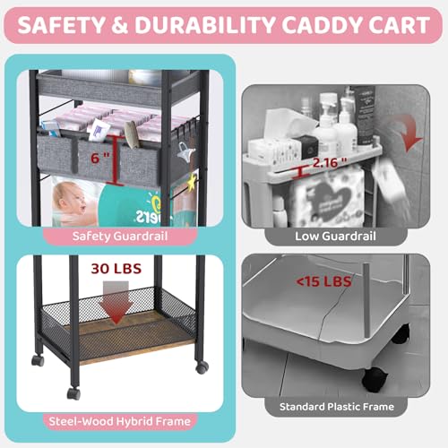 2IN1 Baby Diaper Caddy Organizer