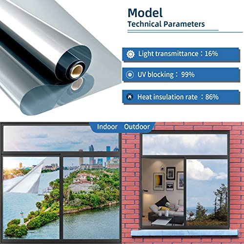 One Way Window Privacy Film with Tools