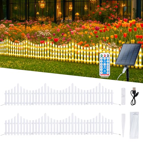 8 Pack Lighted Garden Fence (8 Count)