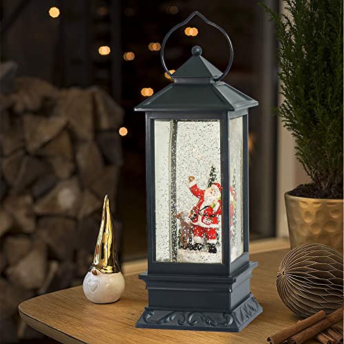 Christmas Snow Globe Lantern with Music