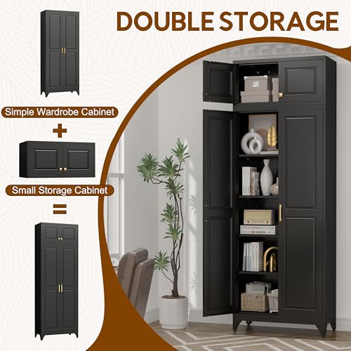 90.8" Kitchen Pantry Cabinet