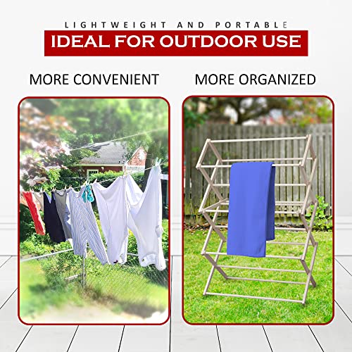 Wooden Folding Laundry Rack
