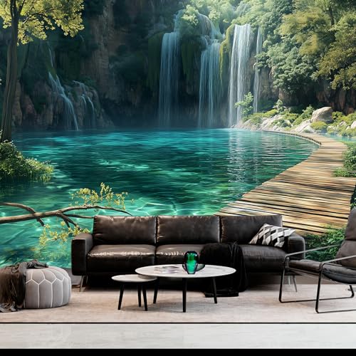 Nature Tapestry Forest Tree Sea Cave Wall Hanging