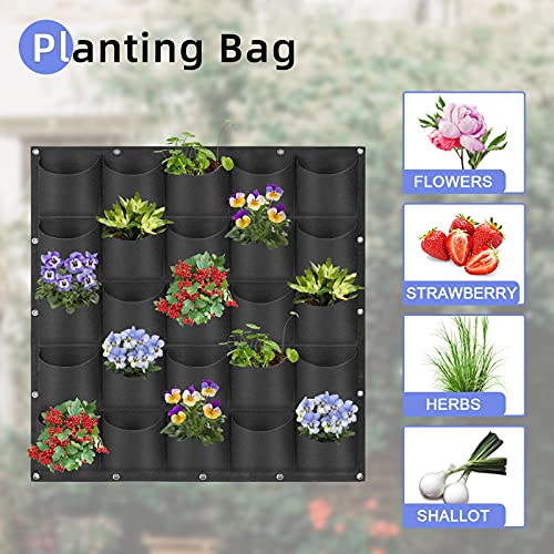 25 Pockets Hanging Planter Bags