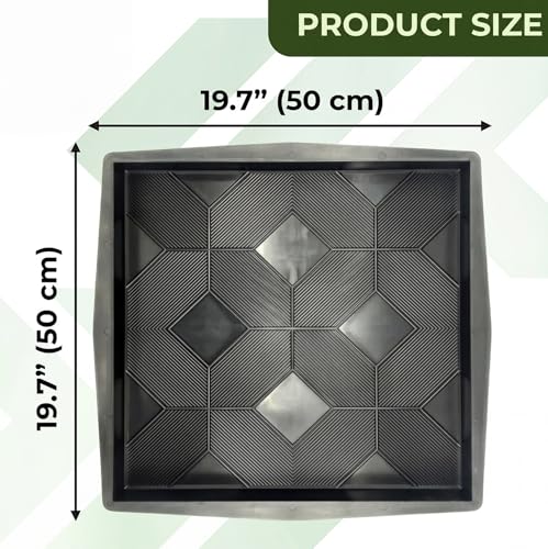 Plastic Molds Concrete Patio Paving Mold Slabs Chestnut