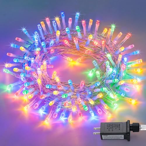 150 LED Multicolor Christmas Tree Lights Indoor Outdoor Waterproof (59 Foot)