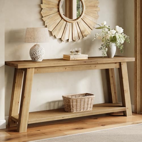 70.9" Solid Wood Console Table for Entryway