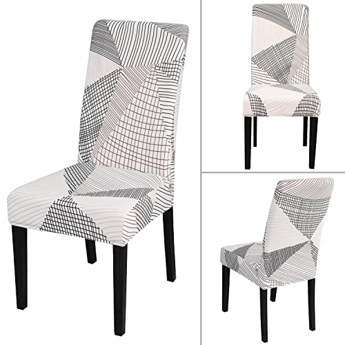 White Chair Covers for Dining Room Set of 6