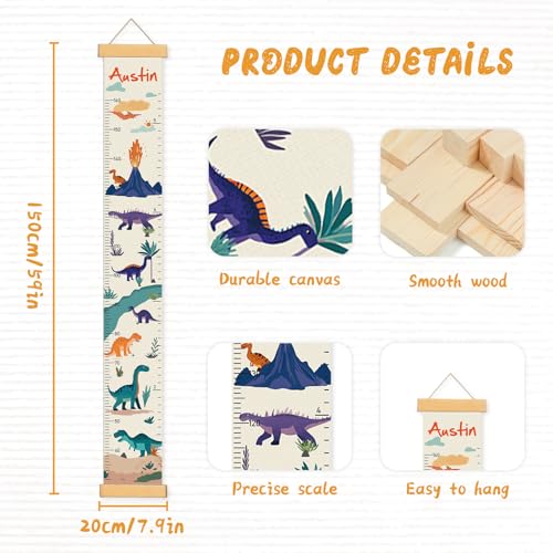 Personalized Canvas Height Chart for Kids