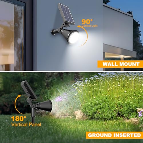 Solar Lights Outdoor Waterproof Spot Lights (2 Count)