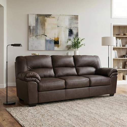 Faux Leather Living Room Sofa