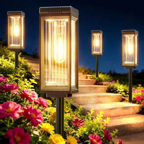Solar Pathway Lights Outdoor (12 Count)