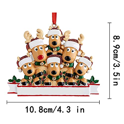 Personalized Deer Christmas Ornaments 2025 Family of 2