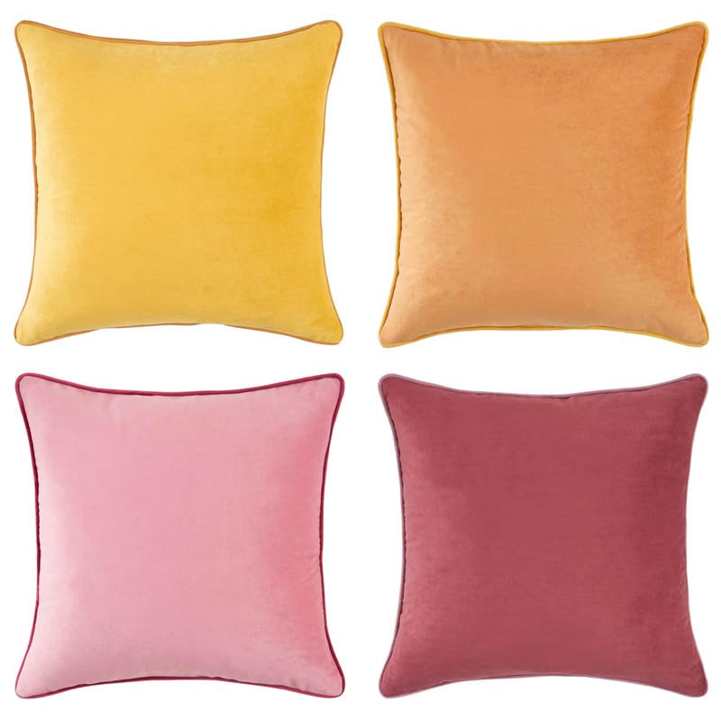 Decorative Throw Pillow Covers Cushion Cases (4 Count)