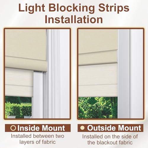Cordless Dual Roller Shades.Striped Jacquard Beige.28 W x 86" H