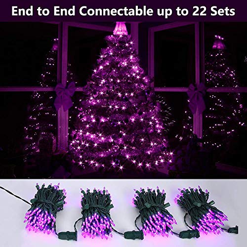 Purple Halloween Lights Connectable (33 Foot)