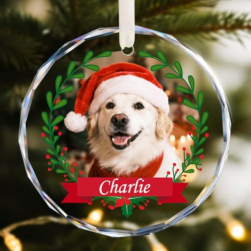 Personalized Dog Ornaments for Christmas Tree with Photo
