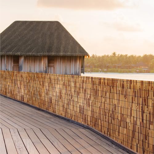 Natural Reed Fencing Roll 4.6x16.4FT Privacy Screen for Patio (75.328 Sq Ft)