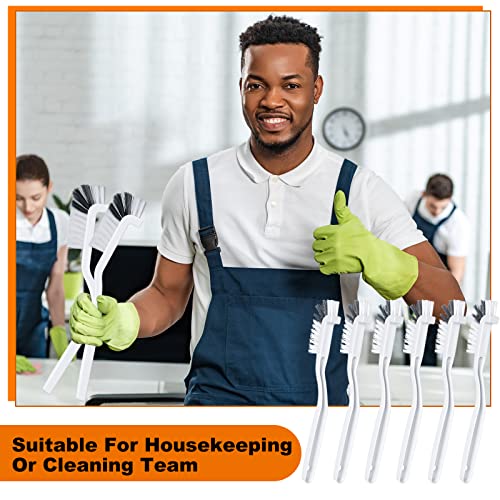48 Pcs Kitchen Scrub Brush Bulk Plastic Sink Bathroom Cleaning Edge Corner Brush for Household Bottle Dish Tile Lines Window Track Crevice with Stiff Bristle (48 Count)