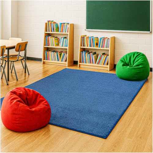 Soft & Colorful 7' x 7' Kids Classroom Area Rug (49 Sq Ft)