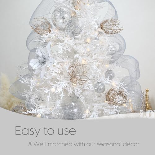 25 Pack Assorted Clear Christmas Ball Ornaments (25 Count)
