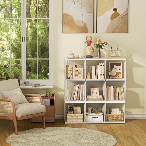 2 Cube Organizer Bookshelves DIY Variable Stackable Cube Storage Organizer for Kid Bedroom (2 Count)