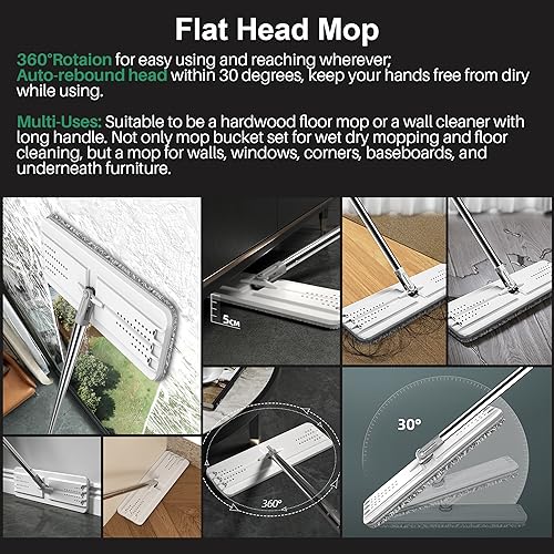 Mop and Bucket Set for Home and Commercial Use