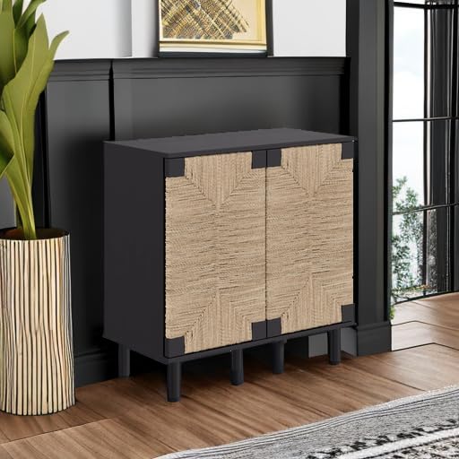 Beacon Accent Natural Sideboard Storage Cabinet TV Stand in Wire