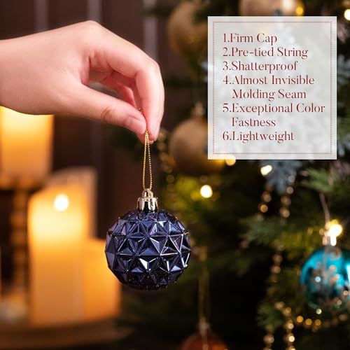 50ct Christmas Tree Decorations Ball Ornaments 2 Inches (50 Count)