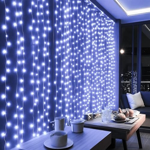300 LED Curtain String Lights