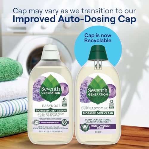 EasyDose Laundry Detergent Fresh Lavender Scent 2 Pack Ultra Concentrated Washing Detergent 23 oz (46.2 Fl Oz)