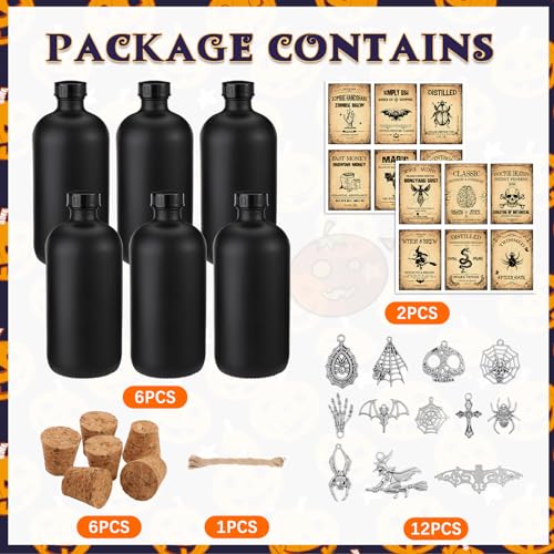 31 Pcs Halloween Potion Bottles Set with Cork