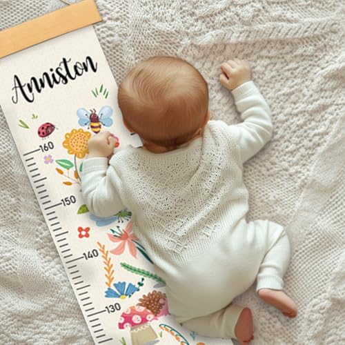 Personalized Name Growth Chart Wall Decor for Kids