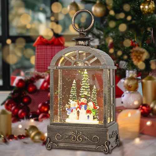 Christmas Snow Globe Lantern
