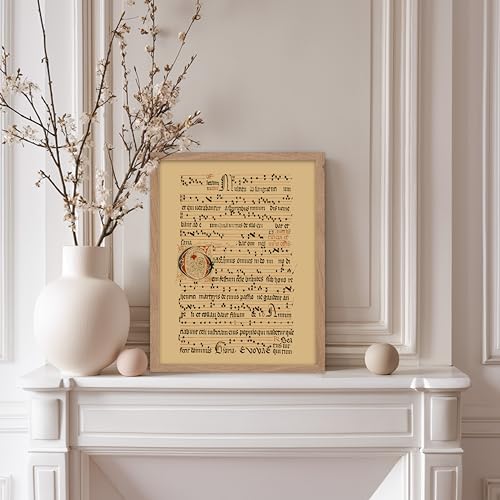 Vintage Hymnal Poster