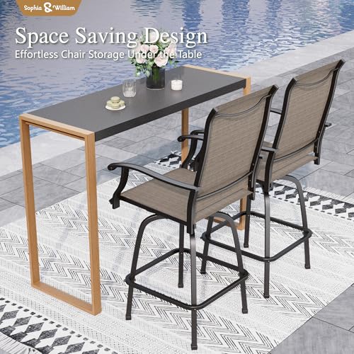 3 Piece Patio Bar Set (3 Count)