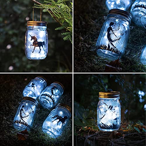 Solar Mason Jar Lid Light 8 Pack Cold White Waterproof Outdoor Decor