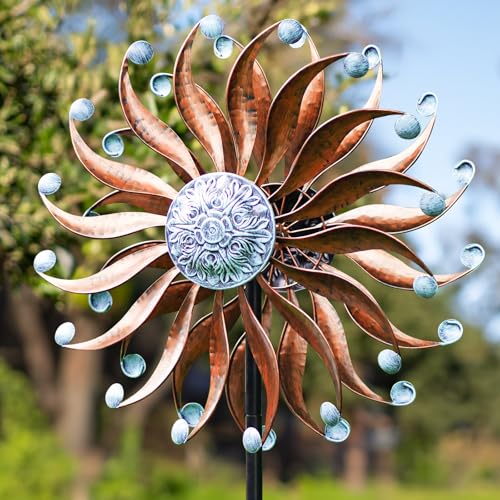 Wind Spinners Outdoor Metal Large with Stake